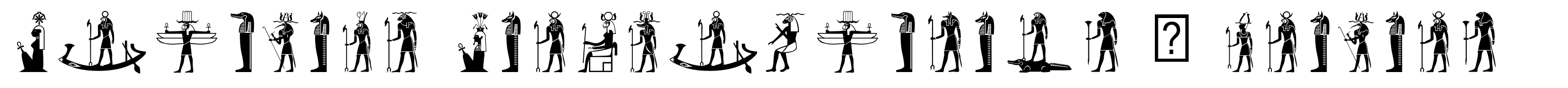 Egyptian Hieroglyphics – Deities